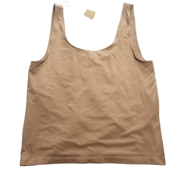 Skims Soft Smoothing Tank Top Shirt Sienna Tan 4X NWT - Picture 4 of 6